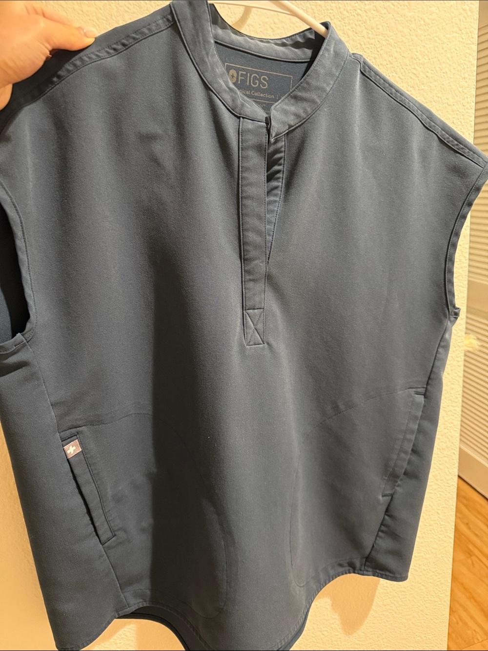 Figs Navy Blue Top